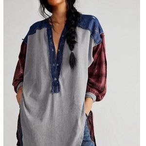 We The Free Plaid Extravaganza Top